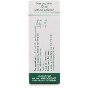 Willmar Schwabe Germany Cineraria Maritima Eye Drops (D2 Without Alcohol) (10ml)